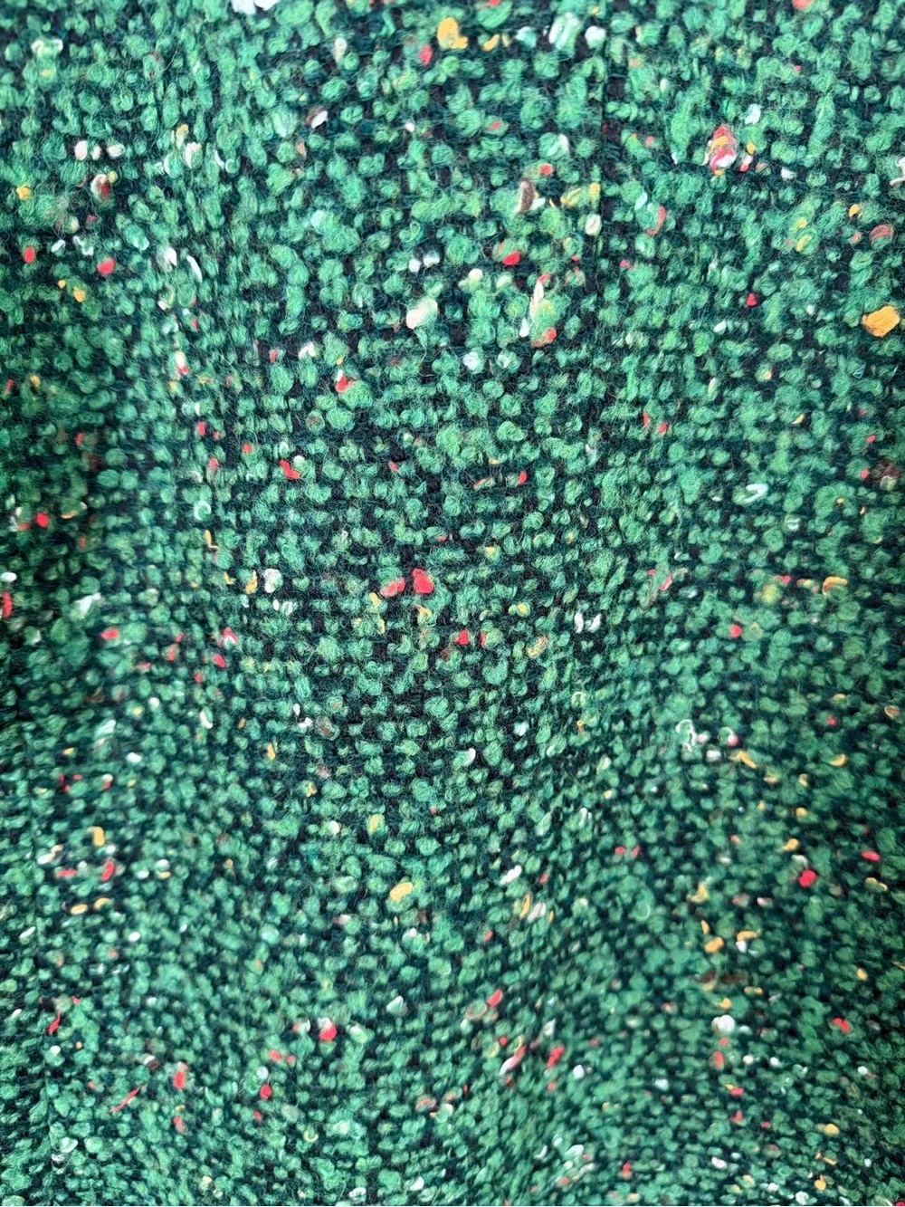J. Crew Collection Daphne Wool Green Tweed Double-Breasted Pea Coat - Picture 13 of 14
